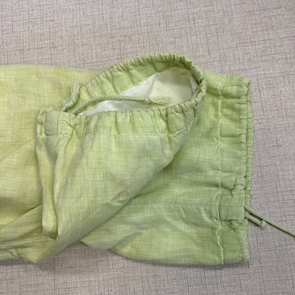 Lauren Ralph Lauren Linen Set M/8 Medium 8 Green Button Shirt Cargo Pants *READ - Picture 10 of 12